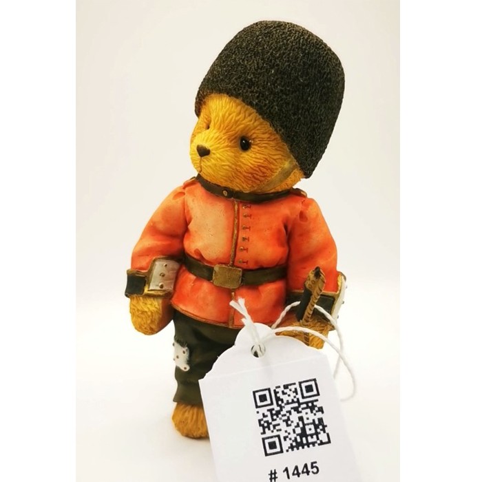 Cherished Teddies British Soldier Figurine – A Brave Addition to Your Adorable Bear Collection