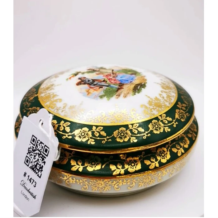 Limoges Round Bonbonniere – Sweet Touch of French Elegance for Your Home