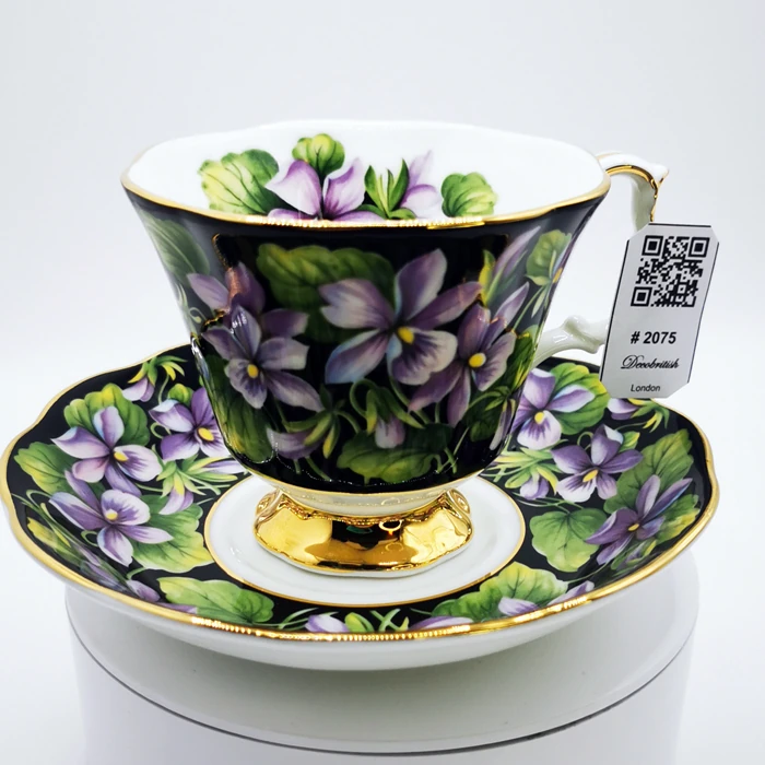 Royal Albert Provincial Flowers Purple Violet Çay Fincanı
