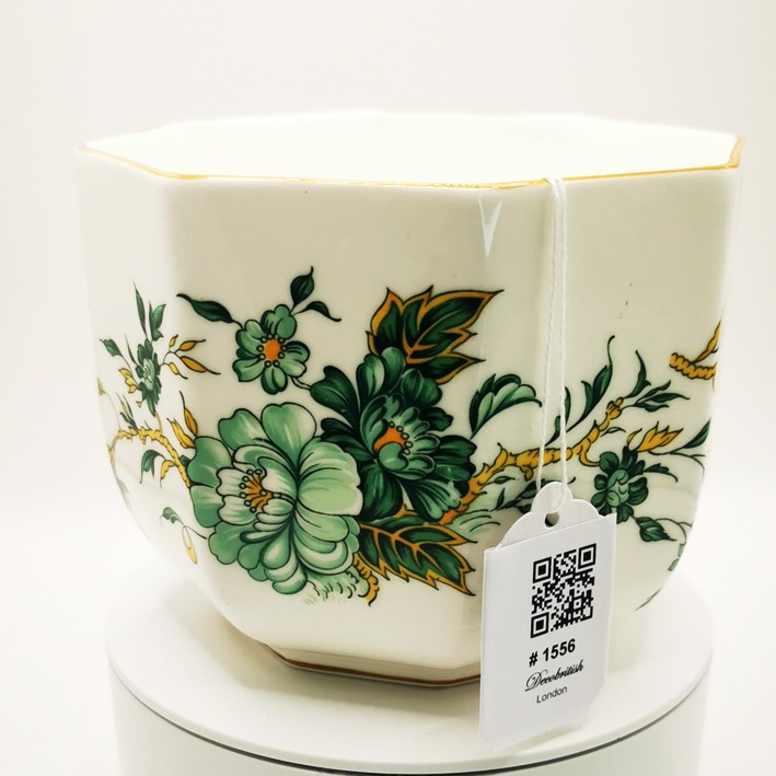 Crown Staffordshire Kowloon Vase & Pot – Multifunctional Elegance with English Grace, A Vase and Pot Combined for Your Home