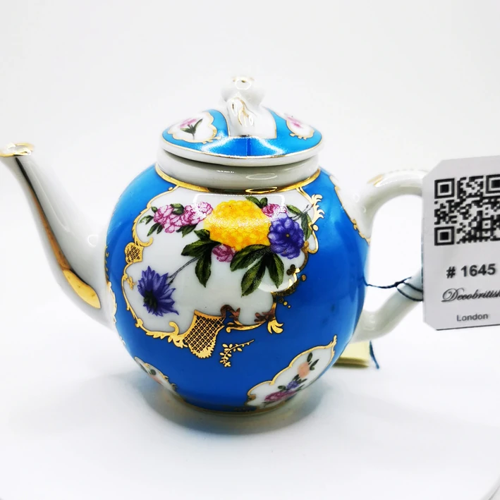 Miniature Koleksiyonluk Porselen Art Çaydanlık - El İşçiliği Zarif Tasarım, Porcelain Art Dekoratif Obje