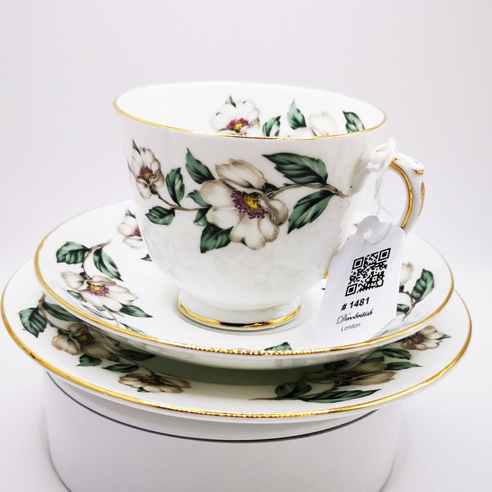 Crown Staffordshire Trio Tea Cup Set – Tea Time with English Elegance