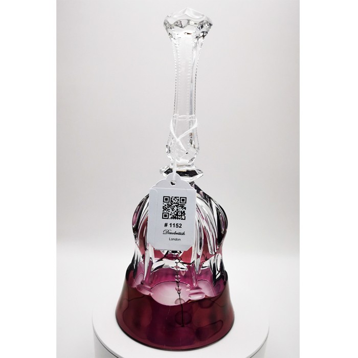 Purple Crystal Decorative Bell – Elegant and Eye-Catching