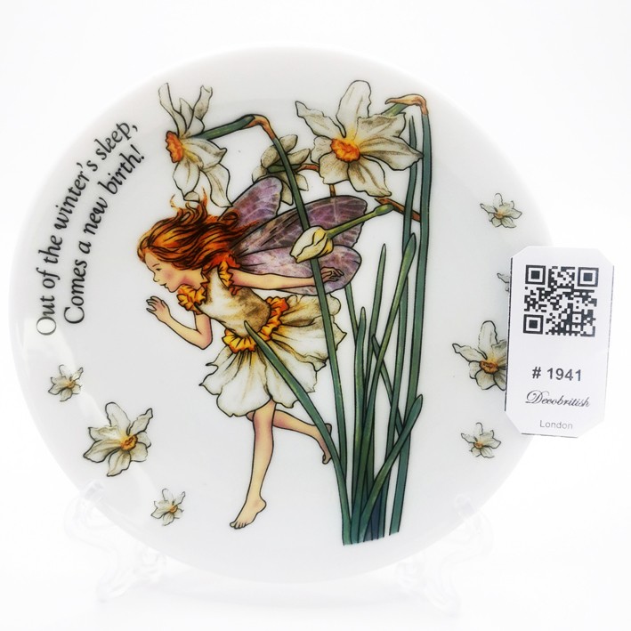 Flower Fairies The Narcissus Fairy Patterned Spring Themed Vintage Plate