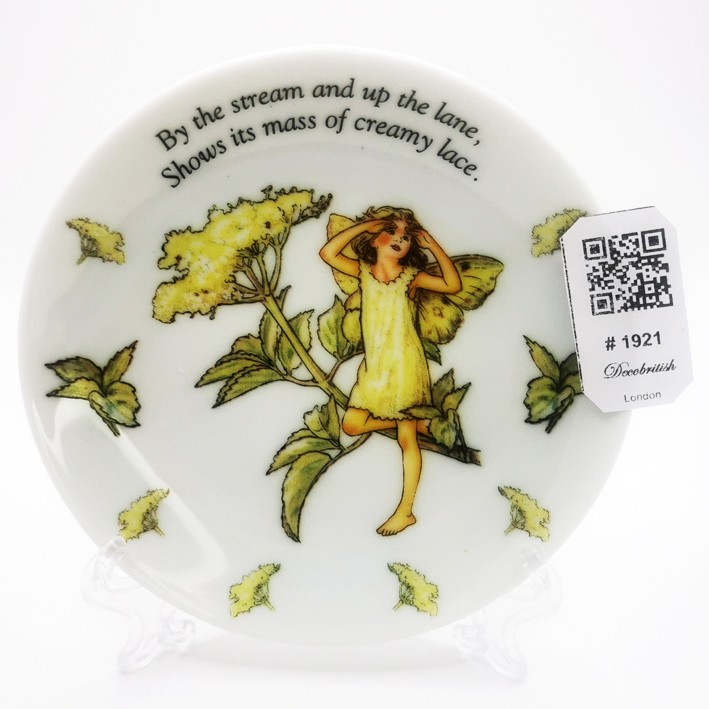 Flower Fairies The Elder Fairy Patterned Vintage Plate