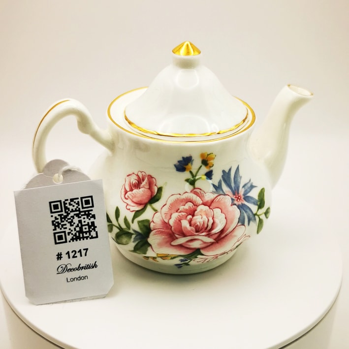 Raesuevic Ceramics Miniature Çaydanlık, El Yapımı Dekorasyonlu