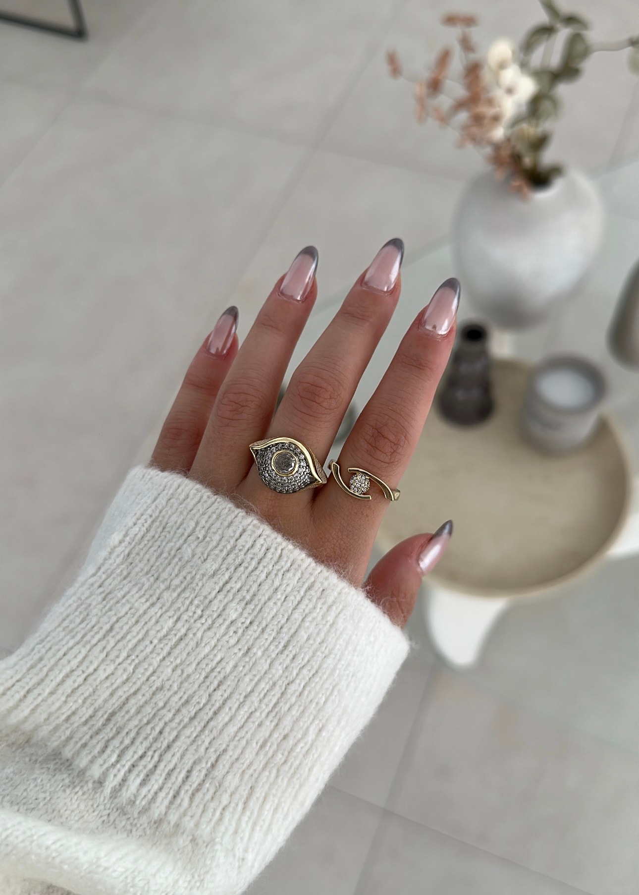 Marka model göz görünümlü yüzük 1