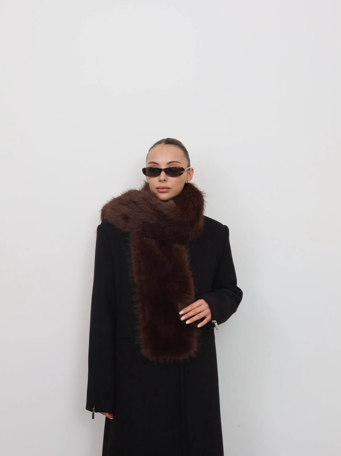 Acı kahve suni kürk atkı