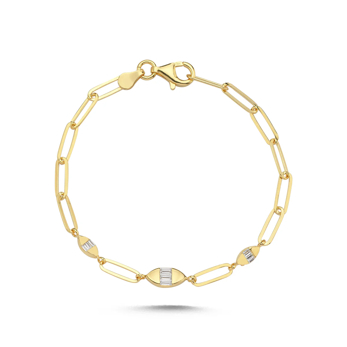 Marka model taş detaylı bileklik  1