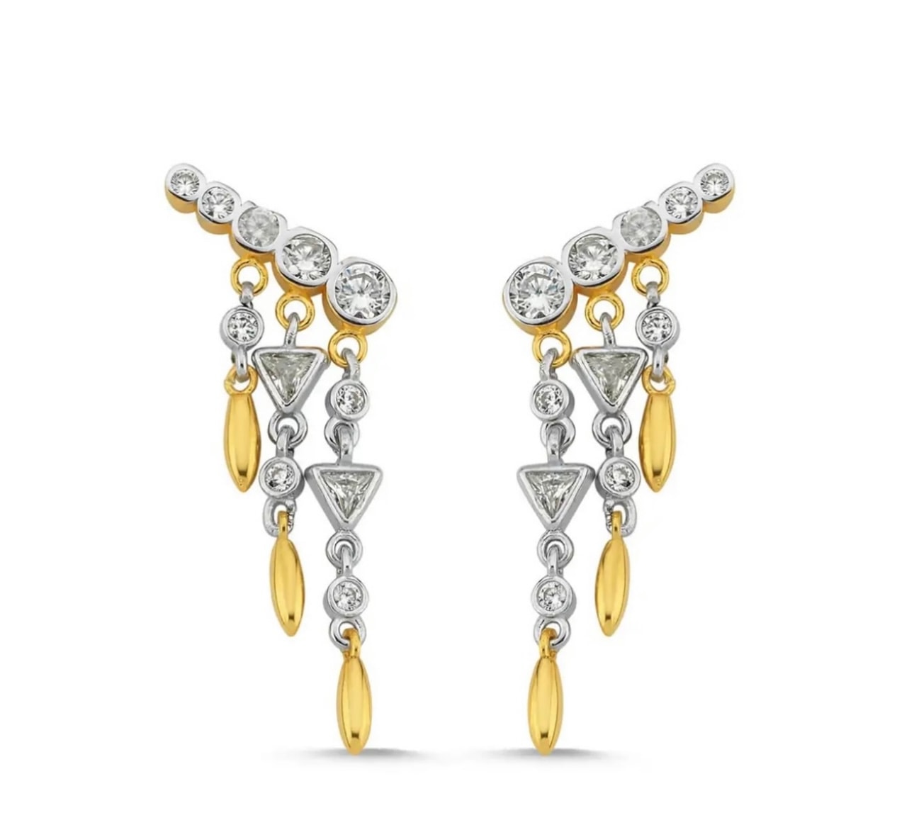 Marka model sallantılı küpe