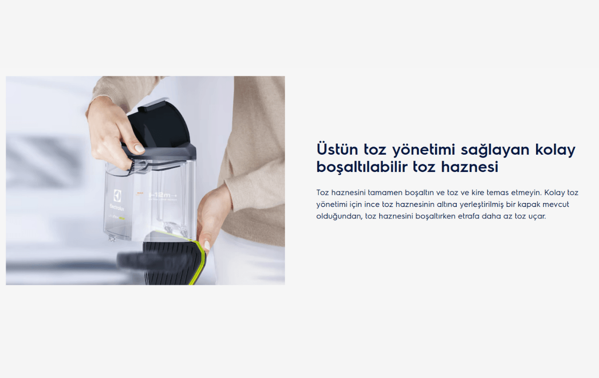 Electrolux UltraFlex EUFC82EB 650 W Toz Torbasız Süpürge