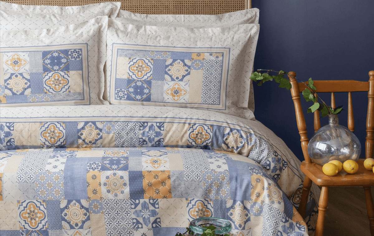 Apricitas Maude Çift Kişilik Nevresim Takımı Indigo