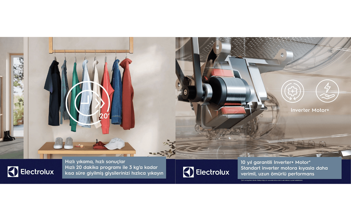 Electrolux Ew6F3494T Çamaşır Makinesi 9 Kg 1400 Dk./Dev.