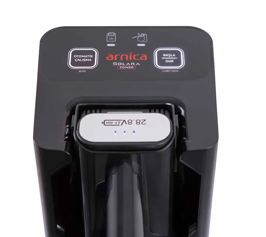 Arnica Solara Tower ET13490 Islak Kuru Şarjlı Dikey Süpürge