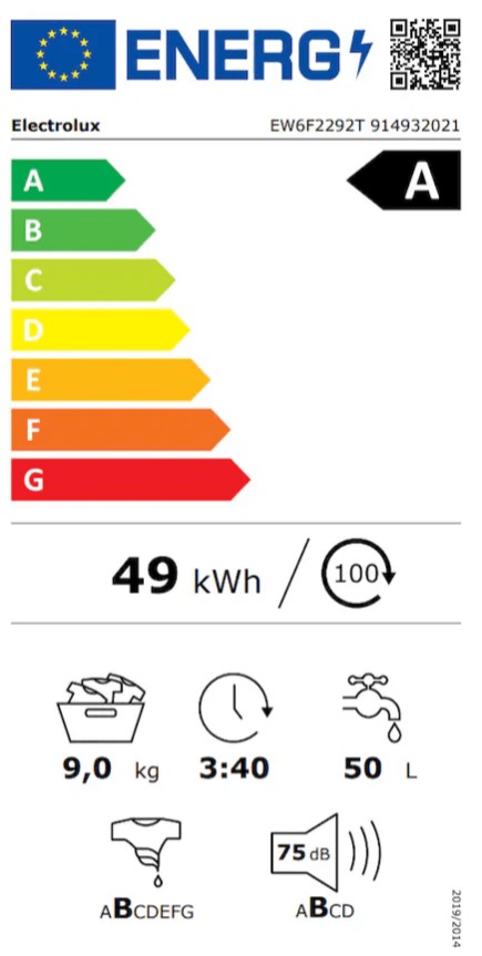 Electrolux EW6F2292T 1200 Devir 9 kg Çamaşır Makinesi
