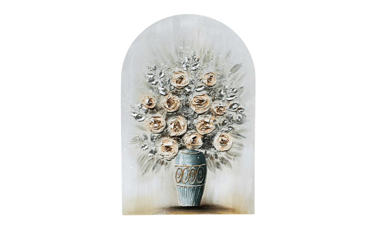 Hanzade Konsept Vazoda Güller Tablo 60x2.5x90 Cm - AK.JV0018