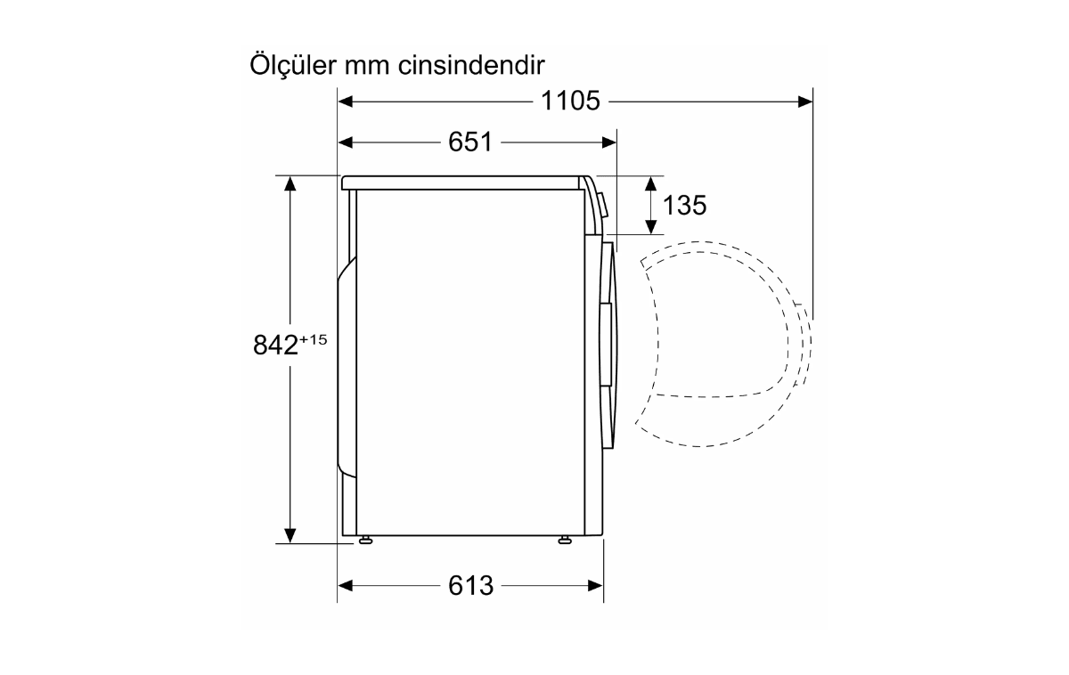 KM8611HTR 8 kg Çamaşır Kurutma Makinesi