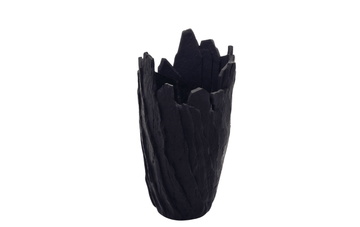 Hanzade Konsept Modern Dev Siyah Saksı 37x70 Cm - 81002