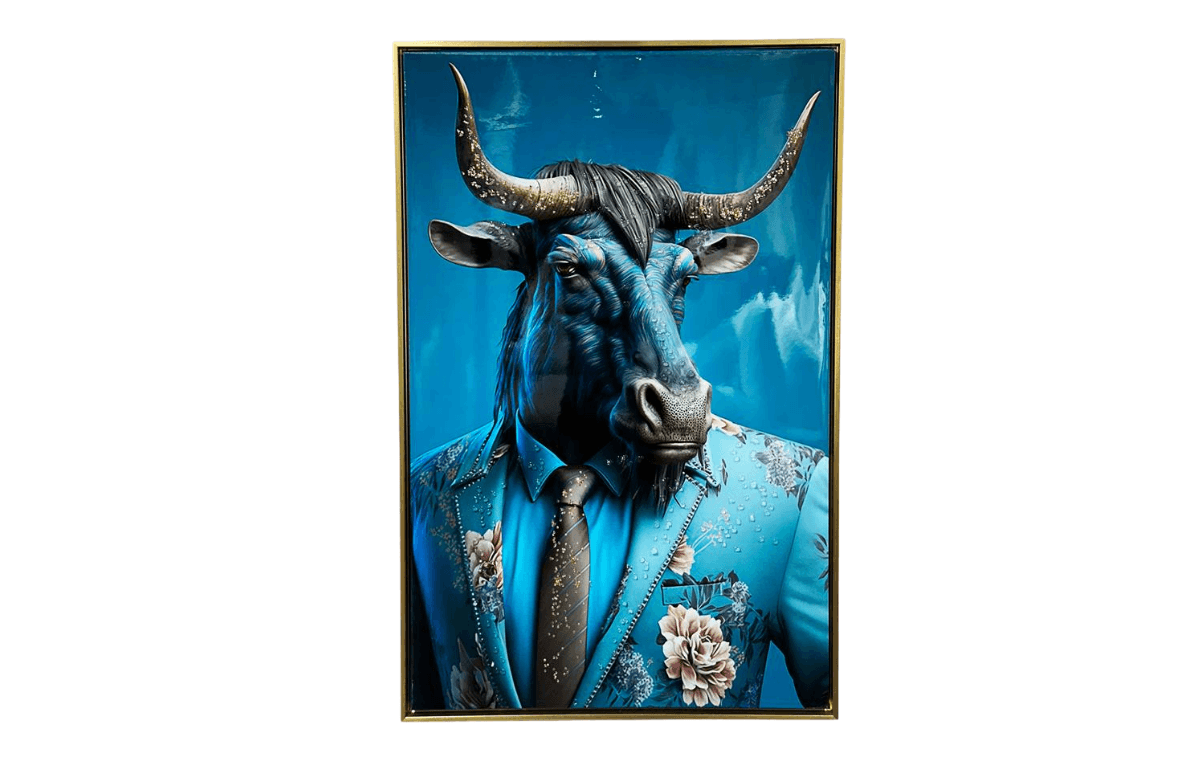 Hanzade Konsept Boğa Tablo 63x3.5x93 Cm - AK.JV0003