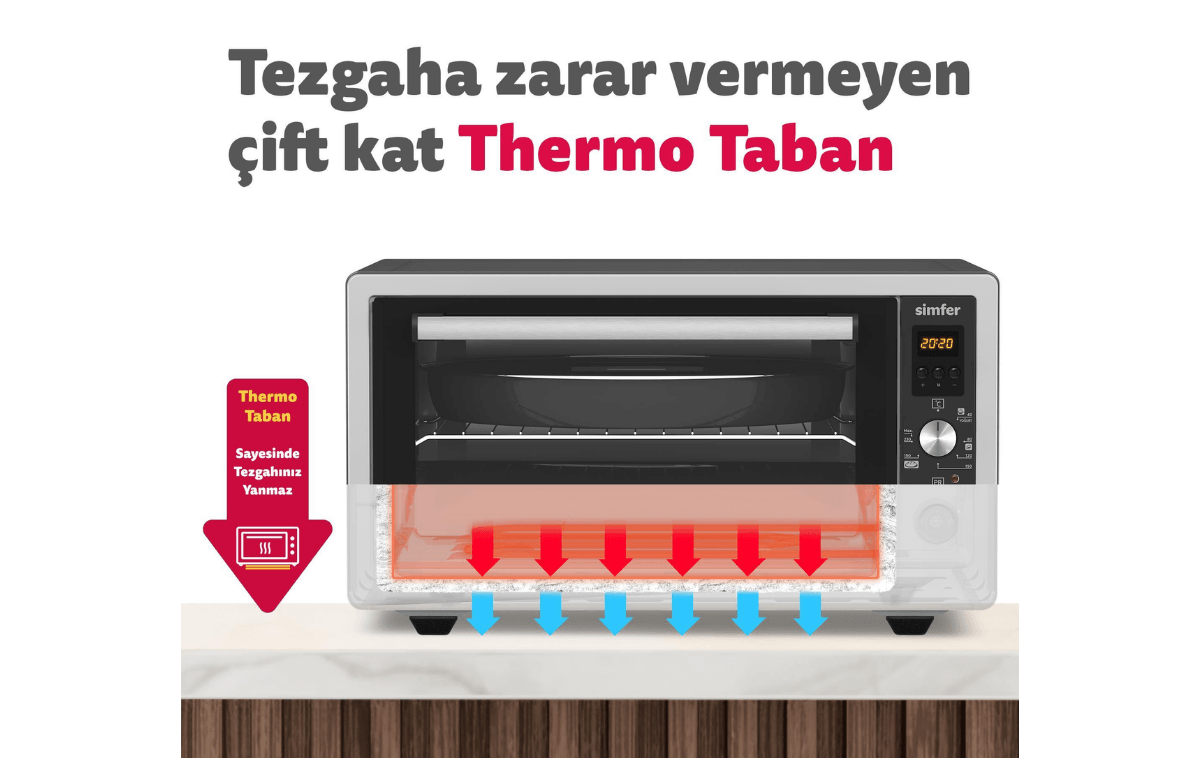 Midi Fırın 45 Lt İnox - Simfer 4559 