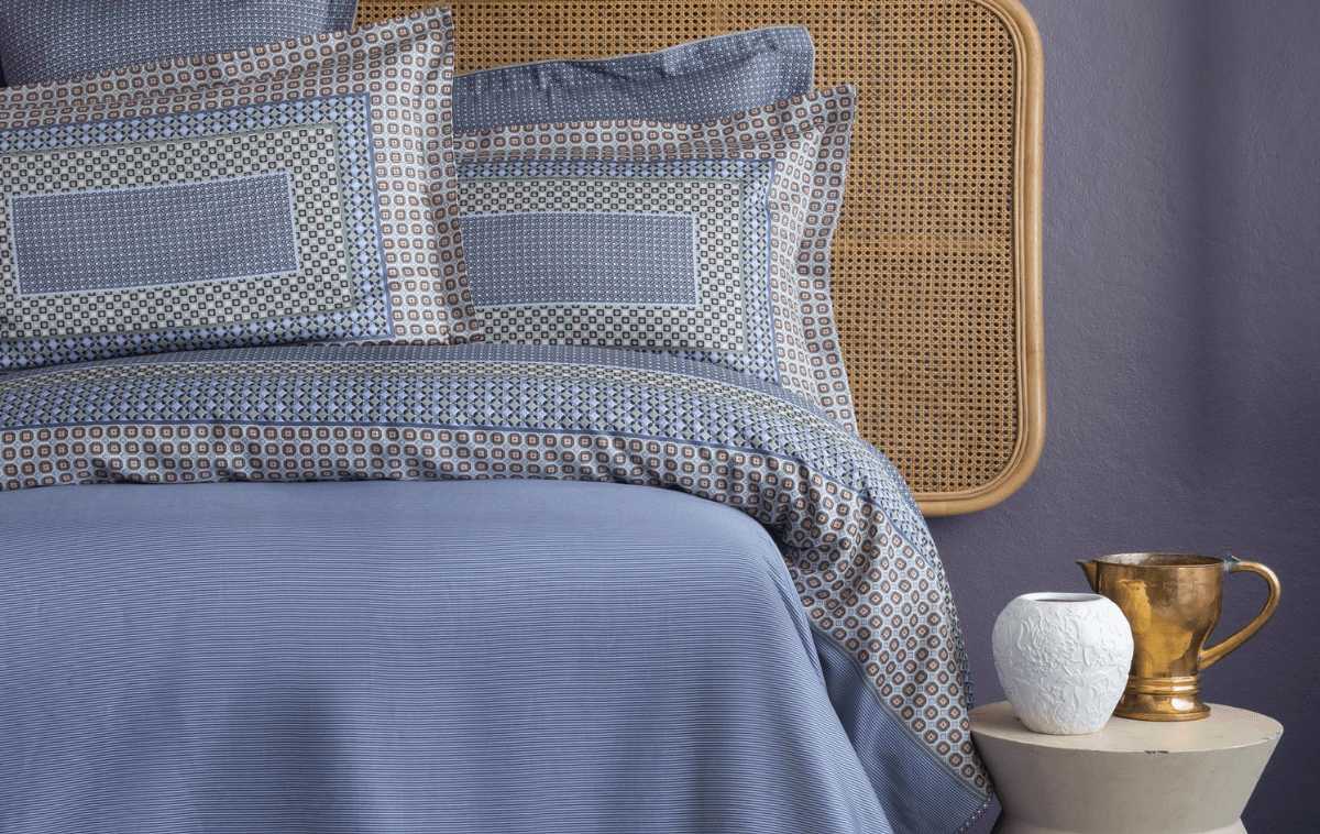 Apricitas Regina Çift Kişilik Elegance Saten Nevresim Takımı Indigo