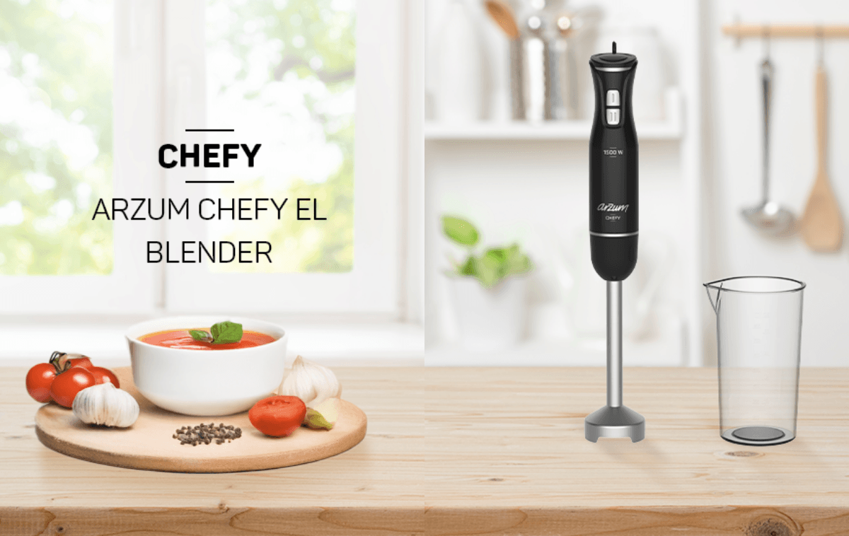 Arzum Ar1139-S Chefy Siyah 1500 W El Blender