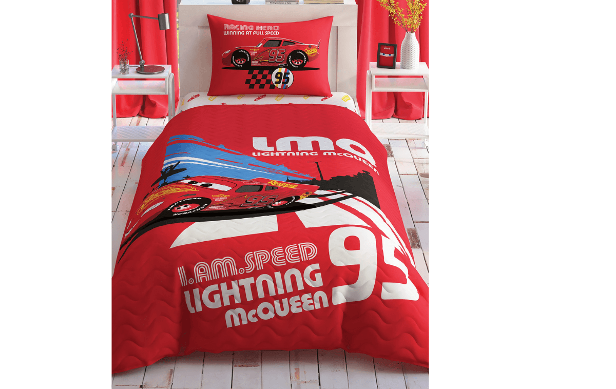 Taç Cars Full Speed Tek Kişilik Disney Complete Set Nevresim Takımı - 3478