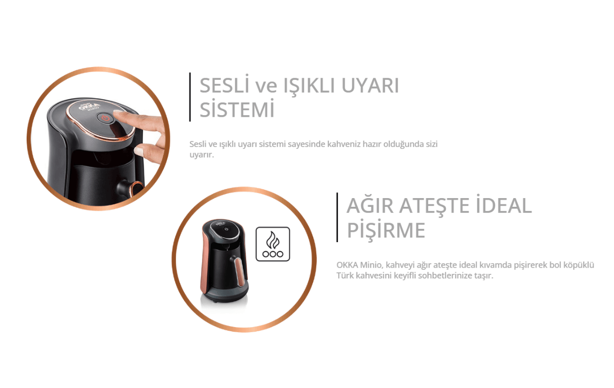 Türk Kahvesi Makinesi - Arzum OK004 Okka Minio Gün Batımı