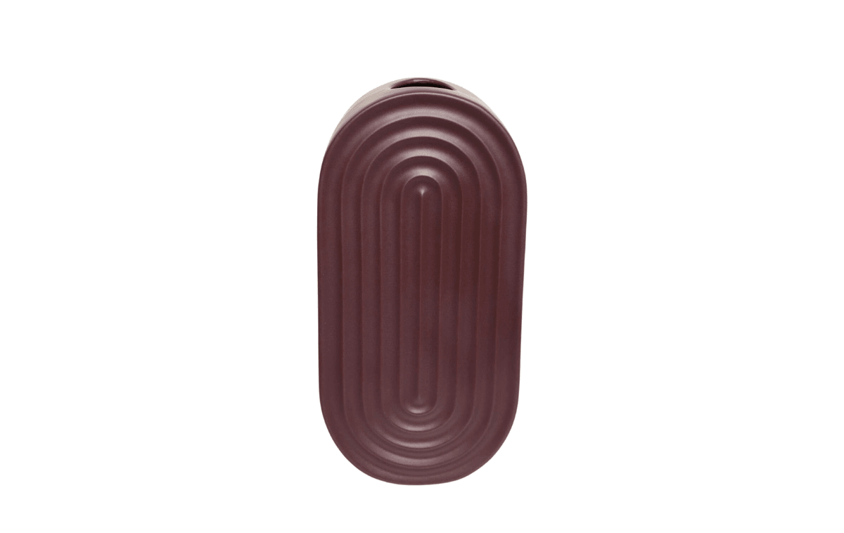 Hanzade Konsept Oasis Büyük Boy Bordo Vazo 15x11x31 Cm - AK.JL0003