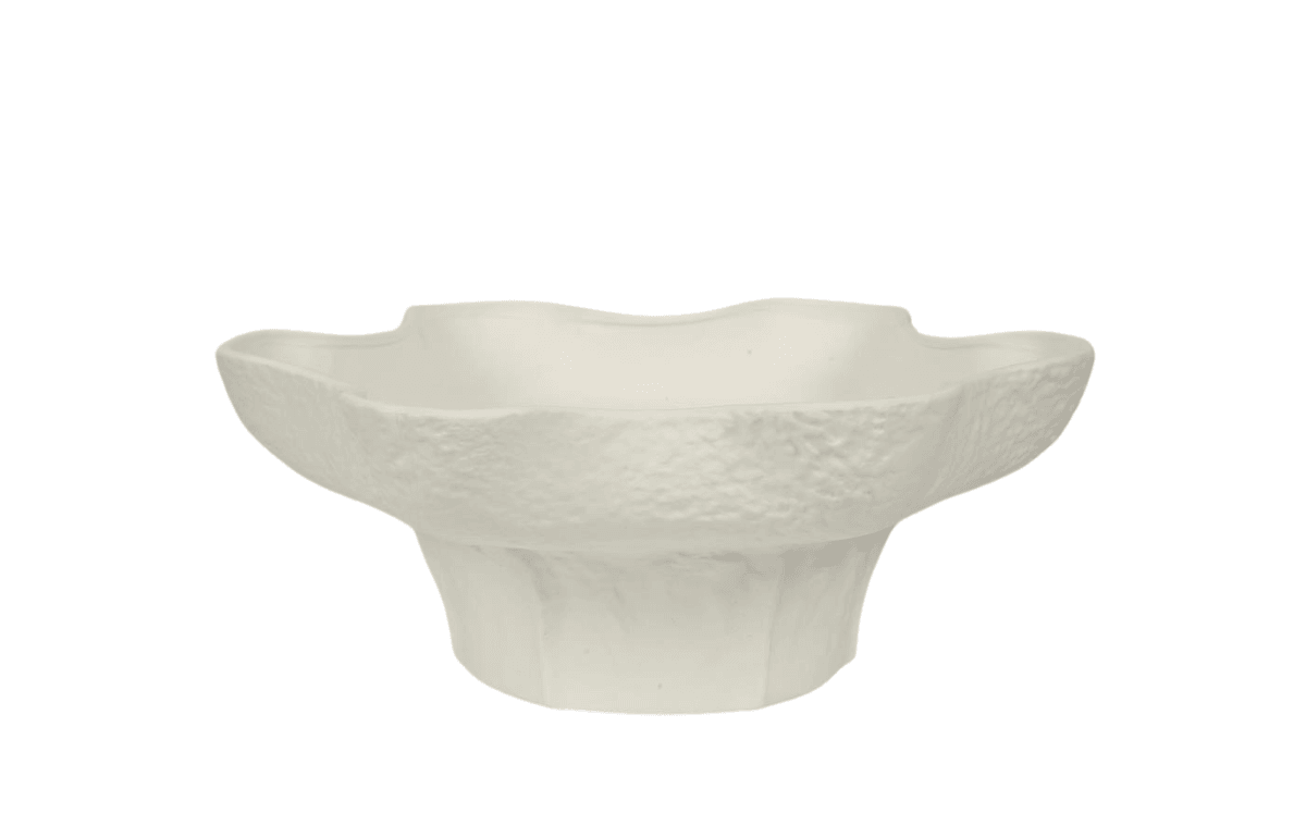 Hanzade Konsept Beyaz Mantar Meyvelik 36x36x14 Cm - AK.JM00006