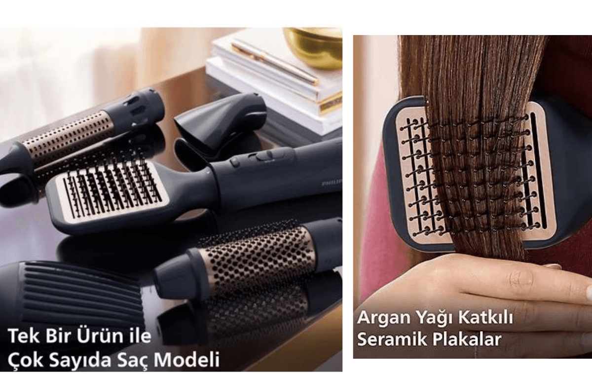 Hava Üflemeli Saç Şekillendirici - Philips BHA530/00 Air Styler 5000 1000 W
