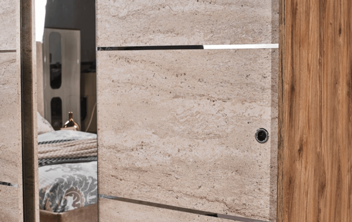 Eco Sürgülü Traverten Dolap 140 Cm - AHM