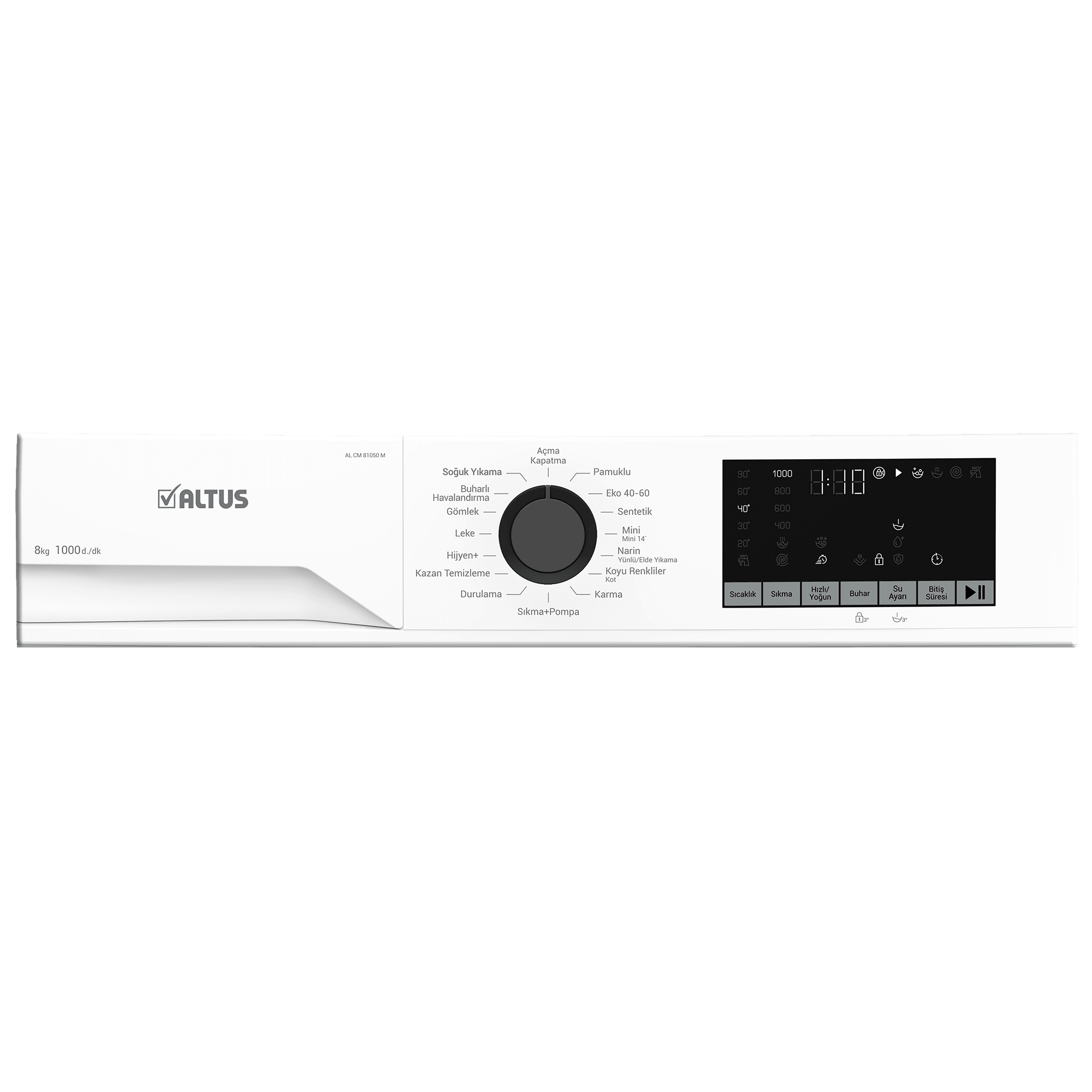Altus AL CM 81050 1000 Devir 8 kg Çamaşır Makinesi