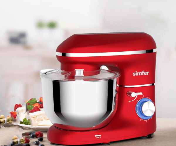 Simfer Şefim SK5203 Stand Mikser 5,5L 1400W Kırmızı