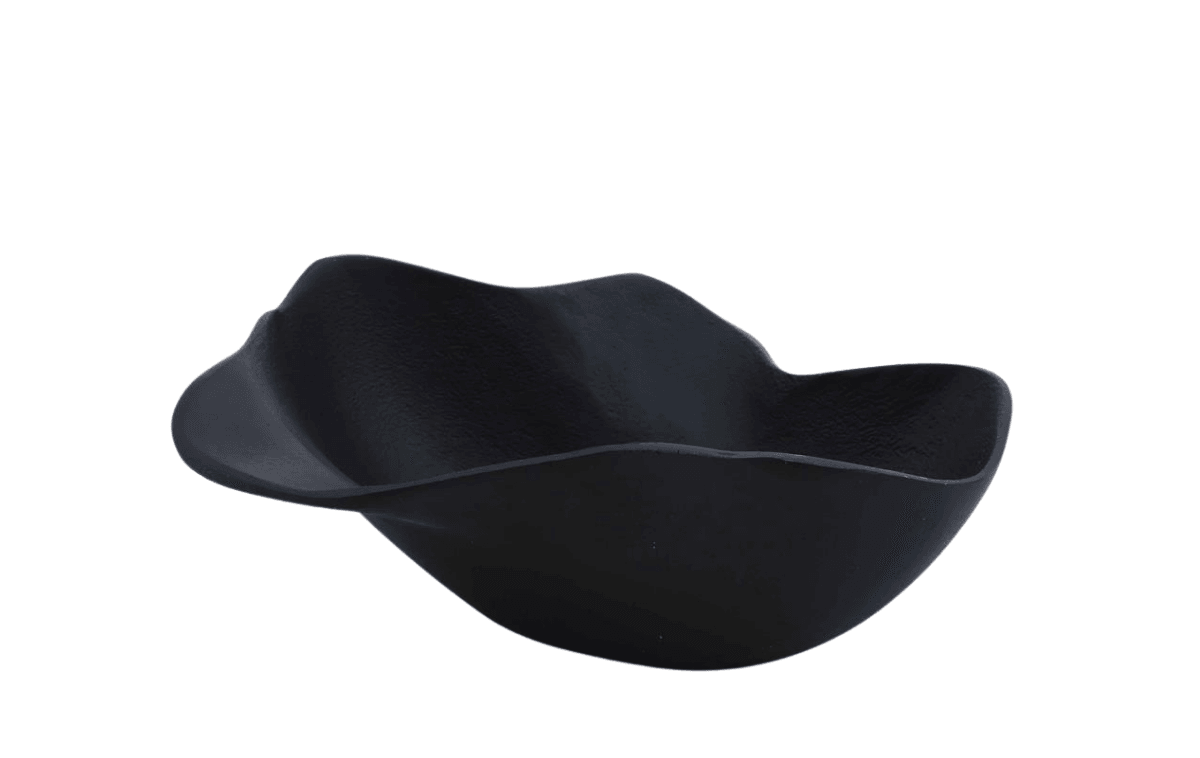 Hanzade Konsept Metal Asimetrik Siyah Tabak 21x25x10 Cm - AK.KA0009