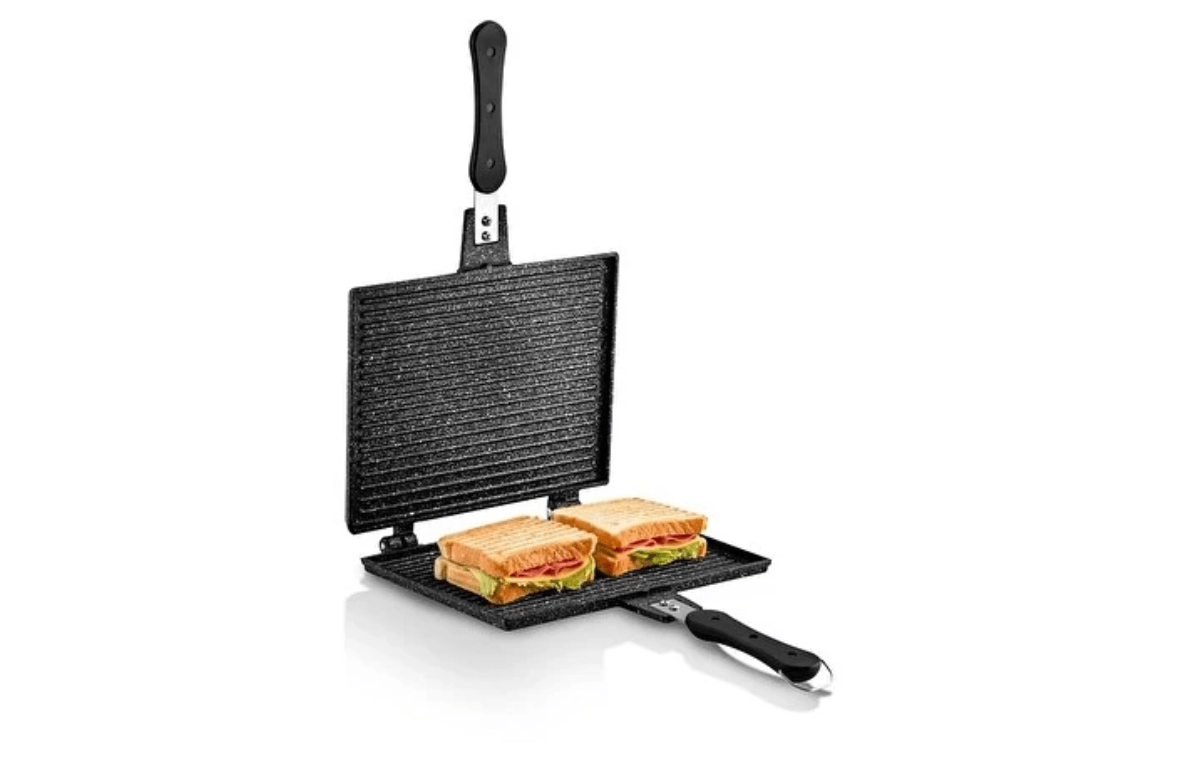 Fms Döküm Ocak Üstü El Tost Makinesi 20x26 Cm - D3001