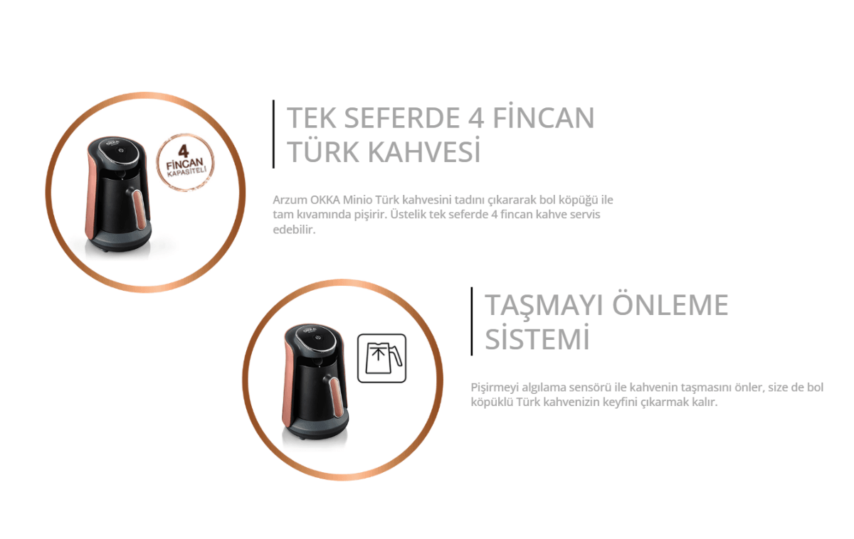 Türk Kahvesi Makinesi - Arzum OK004 Okka Minio Gün Batımı
