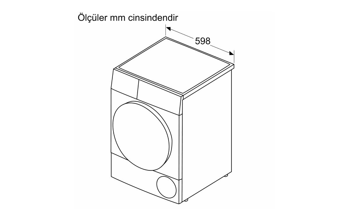 KM8611HTR 8 kg Çamaşır Kurutma Makinesi