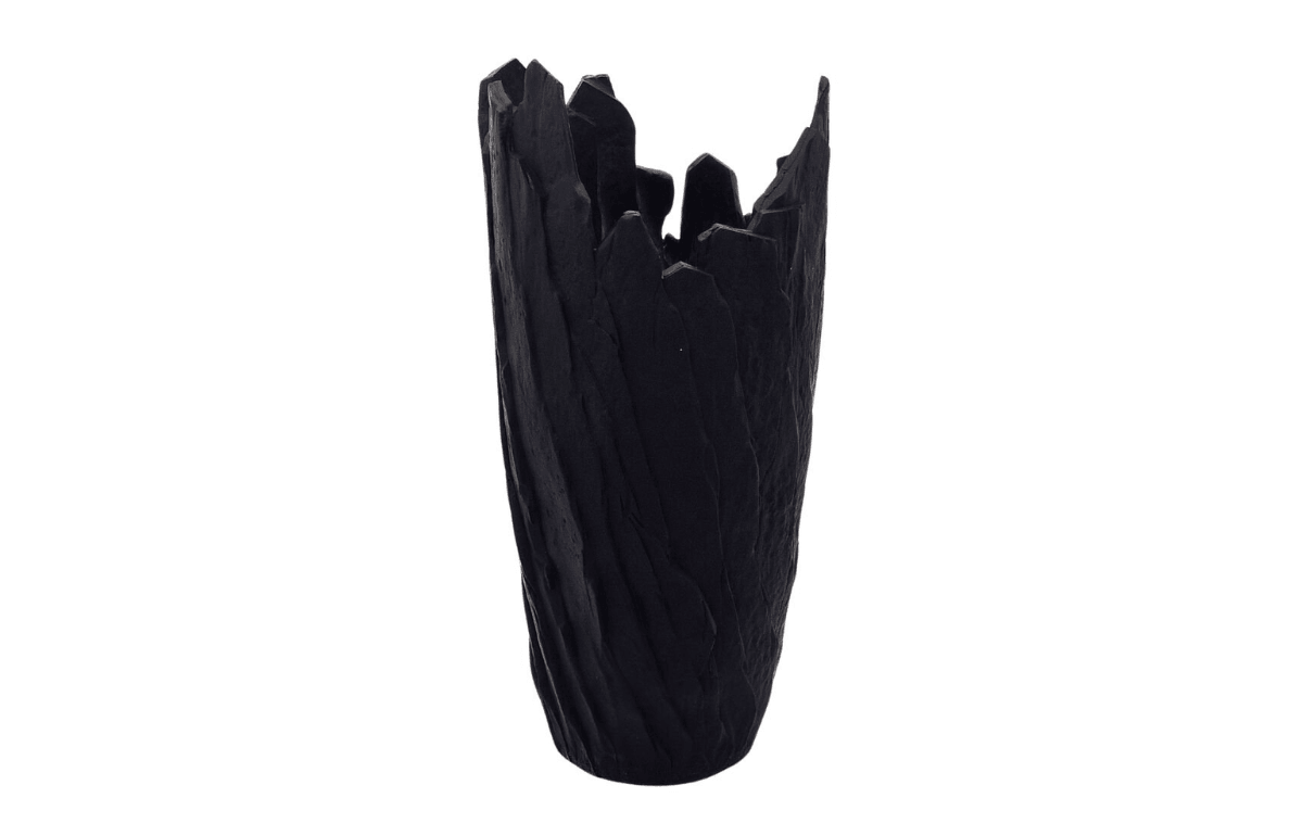Hanzade Konsept Modern Dev Siyah Saksı 37x70 Cm - 81001