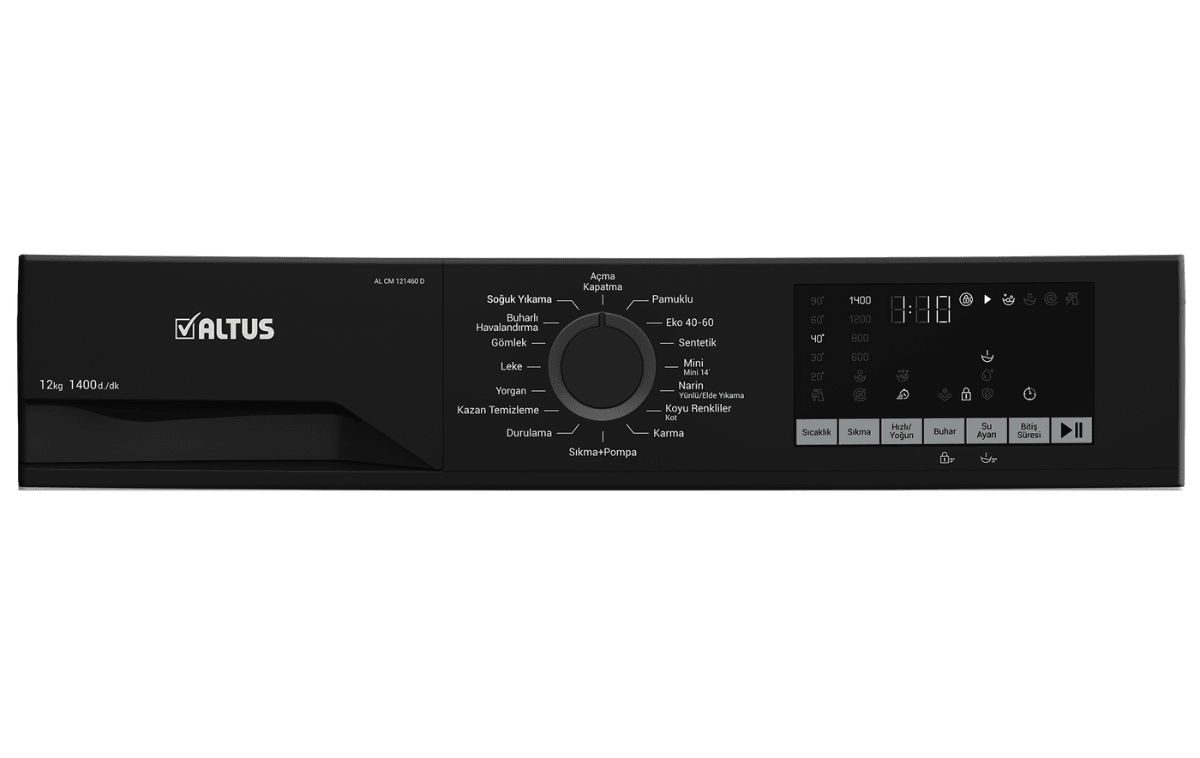 12kg Çamaşır Makinesi 1400 Devir - Altus Al Cm 121460 D