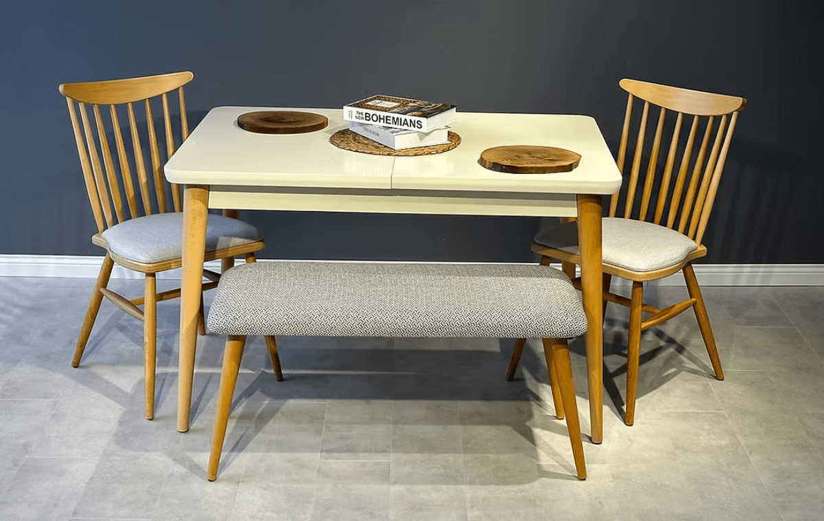 Natural Retro Masa Takımı - DK