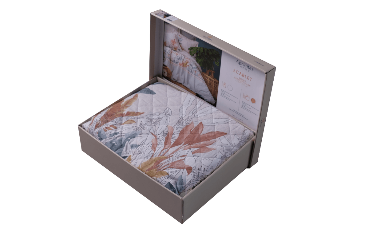 Apricitas Scarlet Çift Kişilik Nevresim Takımı