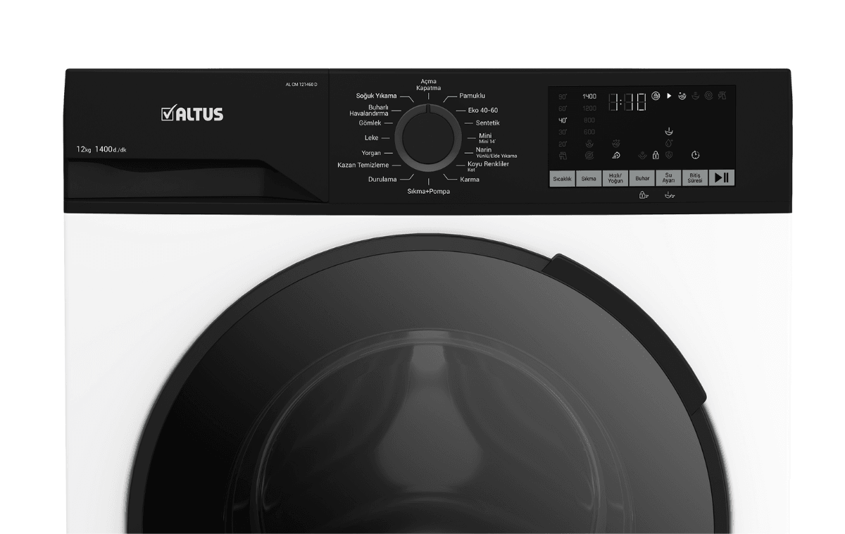 12kg Çamaşır Makinesi 1400 Devir - Altus Al Cm 121460 D