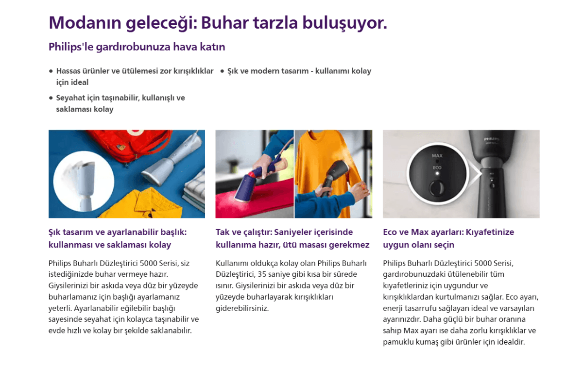 Buharlı Düzleştirici - Philips 5000 STH5030/20