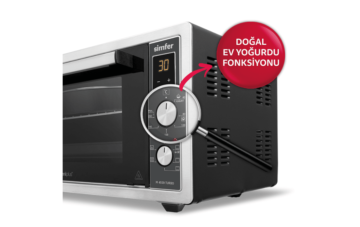 Midi Fırın 45 Lt İnox - Simfer 4559 