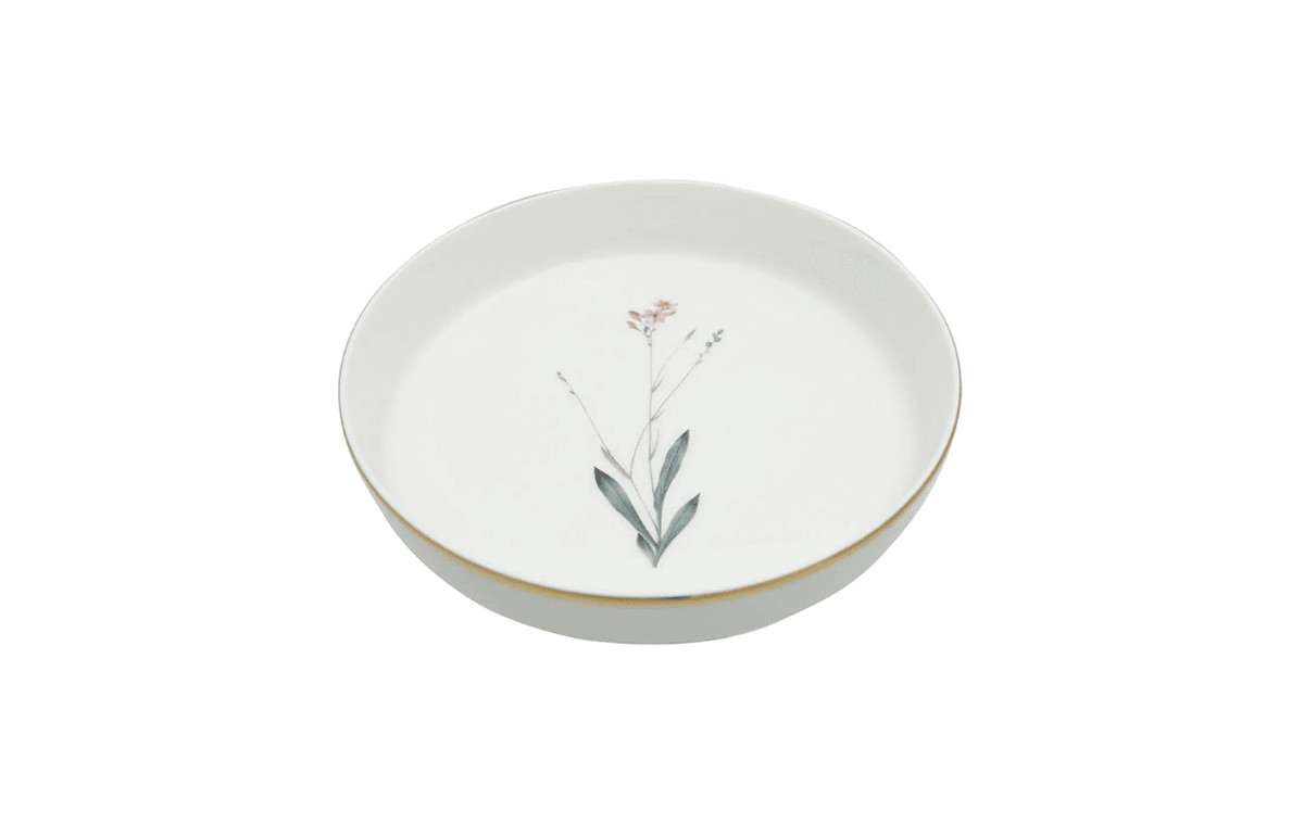 Porland Botanical Dörtlü Çukur Tabak Seti 19 cm