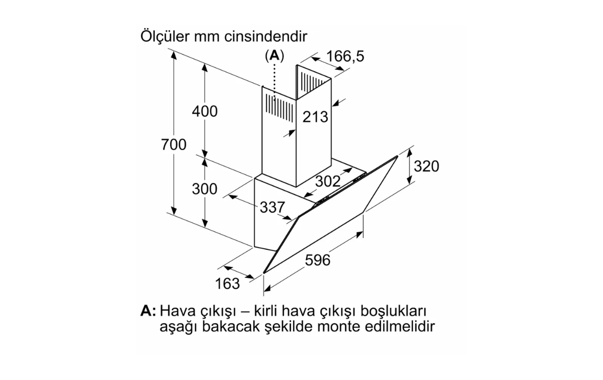 Eğimli Davlumbaz - Profilo DVK6J469 