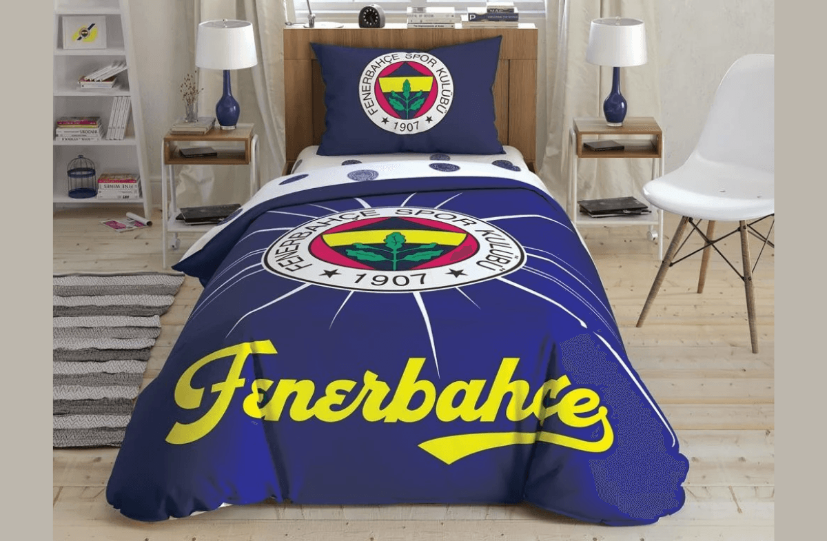 Taç Disney Fenerbahçe Light Glow Tek Kişilik Nevresim Takımı