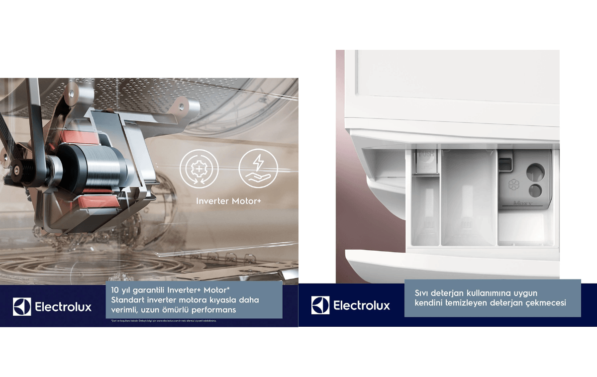 Electrolux Ew7W4492T 700 Serisi Steamcare 9/5Kg 1400 Devir Buharlı Kurutmalı Çamaşır Makinesi