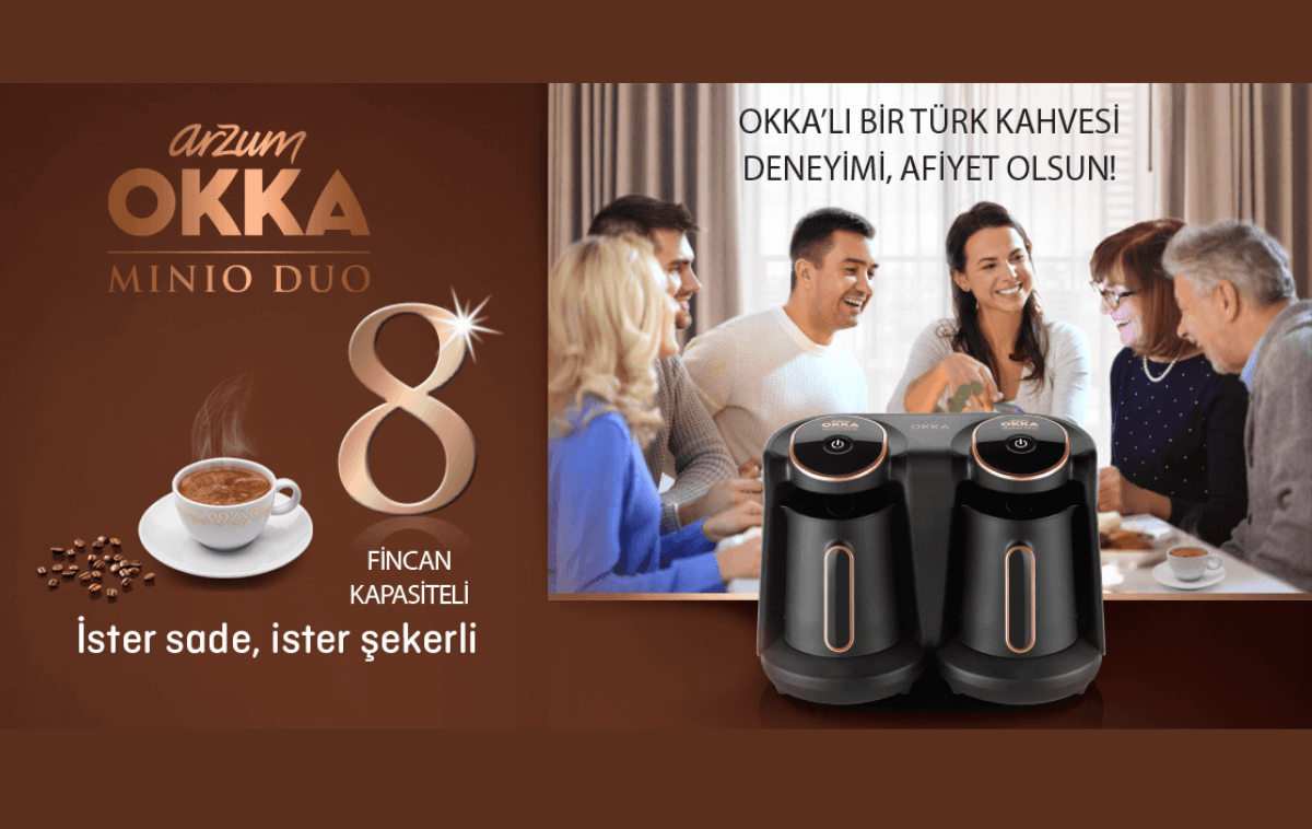 Arzum Ok006 Mınıo Duo Krom Türk Kahve Makinesi